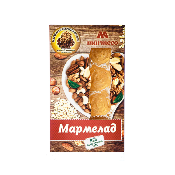 Мармелад желейный формовой "С кедровым орехом", 180гр.