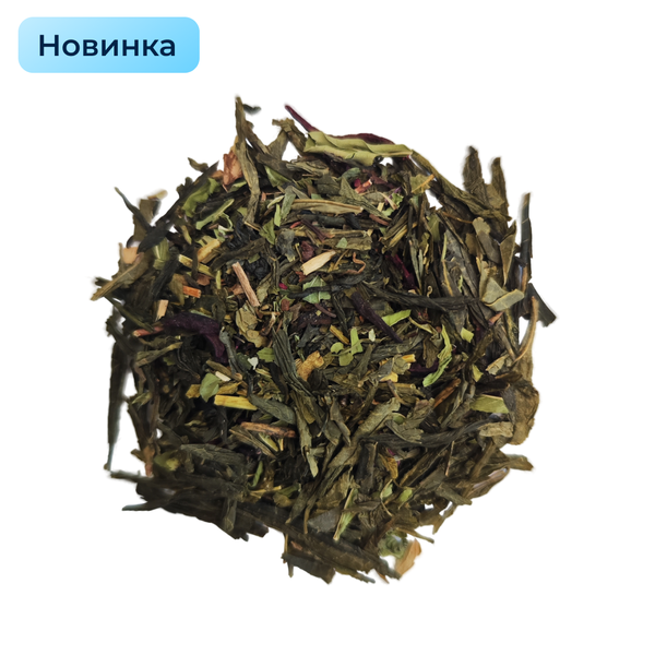 СТМ Чай зеленый ароматизированный "Малина с мятой", гр, (0432) А-Г