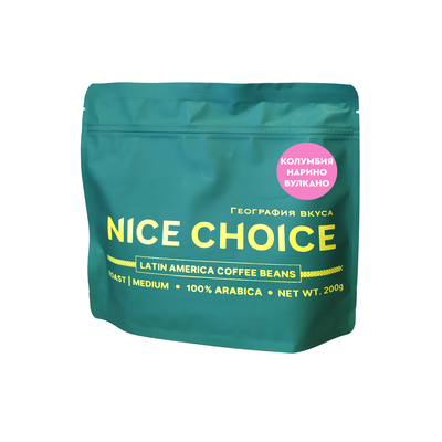 Кофе в зернах Nice Choice "Колумбия Нарино Вулкано", 200 гр.