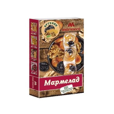 Мармелад желейный формовой "Органик-чернослив, курага, грецкий орех", 180гр.