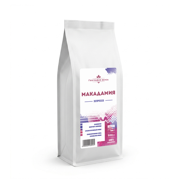 Кофе в зернах, Эспрессо смесь "Макадамия", 500 гр.