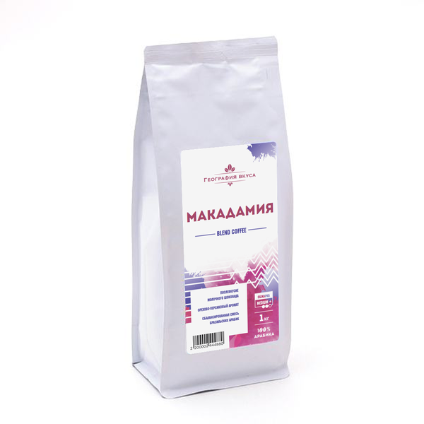 Кофе в зернах, Эспрессо смесь "Макадамия", 1 кг.