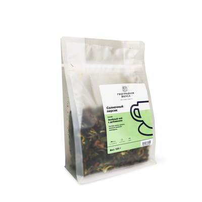 СТМ Чай зеленый ароматизированный "Солнечный персик", 125 гр 